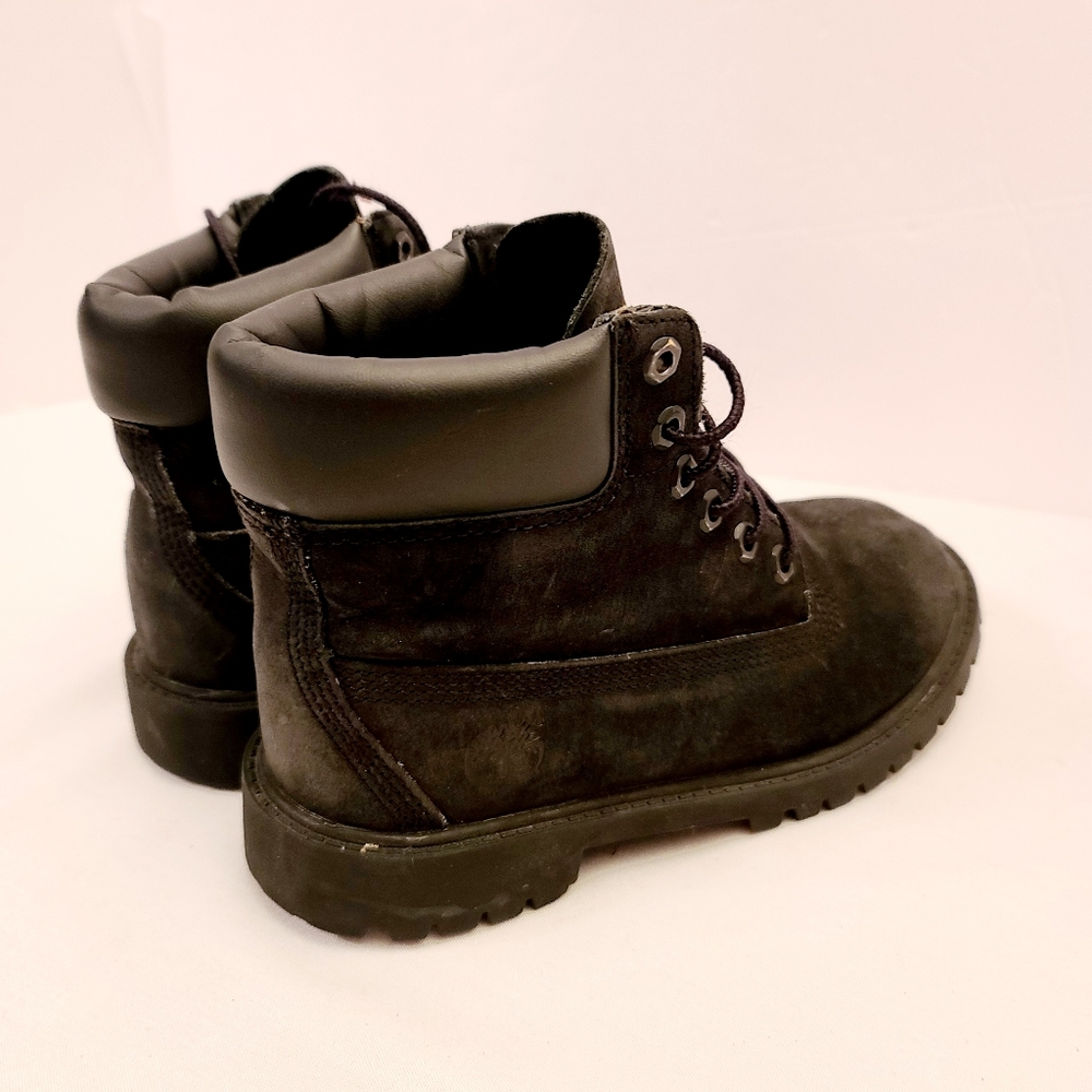 Boys TIMBERLAND all black work boot
